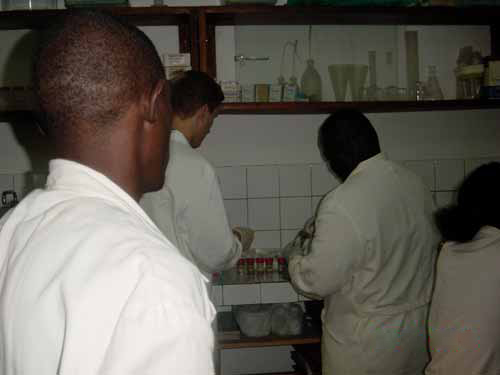 test in laboratory